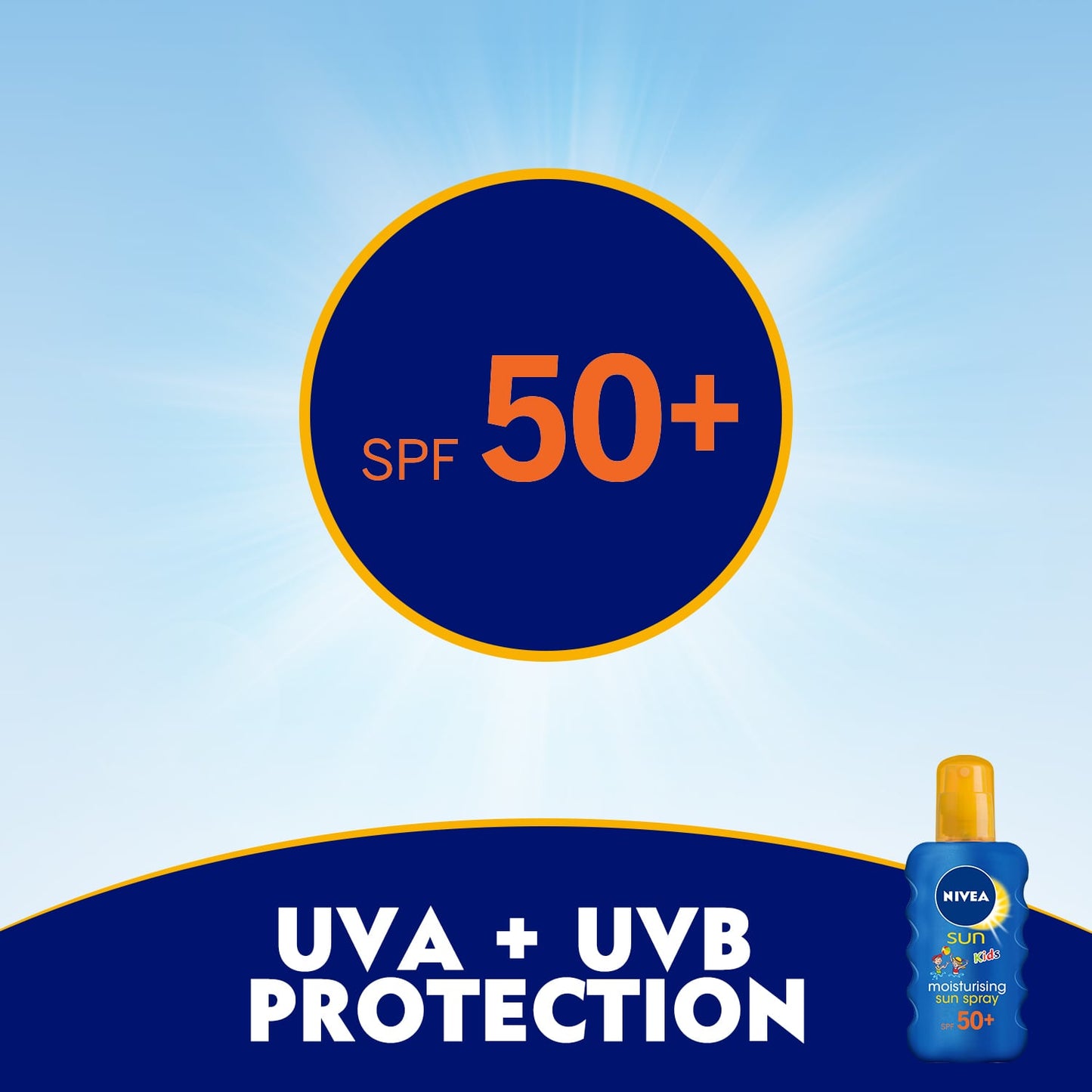 Nivea Sun Kids Moisturising Sun Spray SPF50+ 200ml