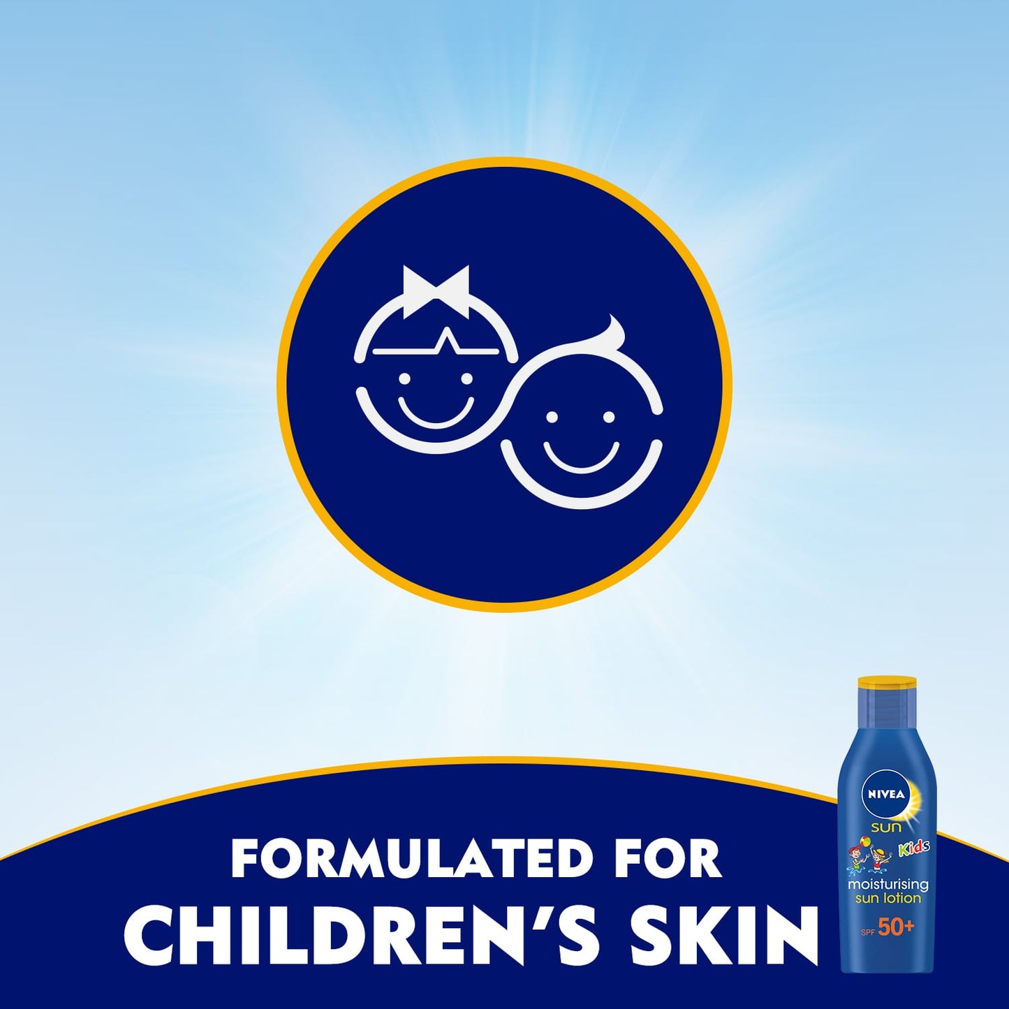 Nivea Sun Kids Moisturising Sun Lotion Cream SPF50+ 200ml