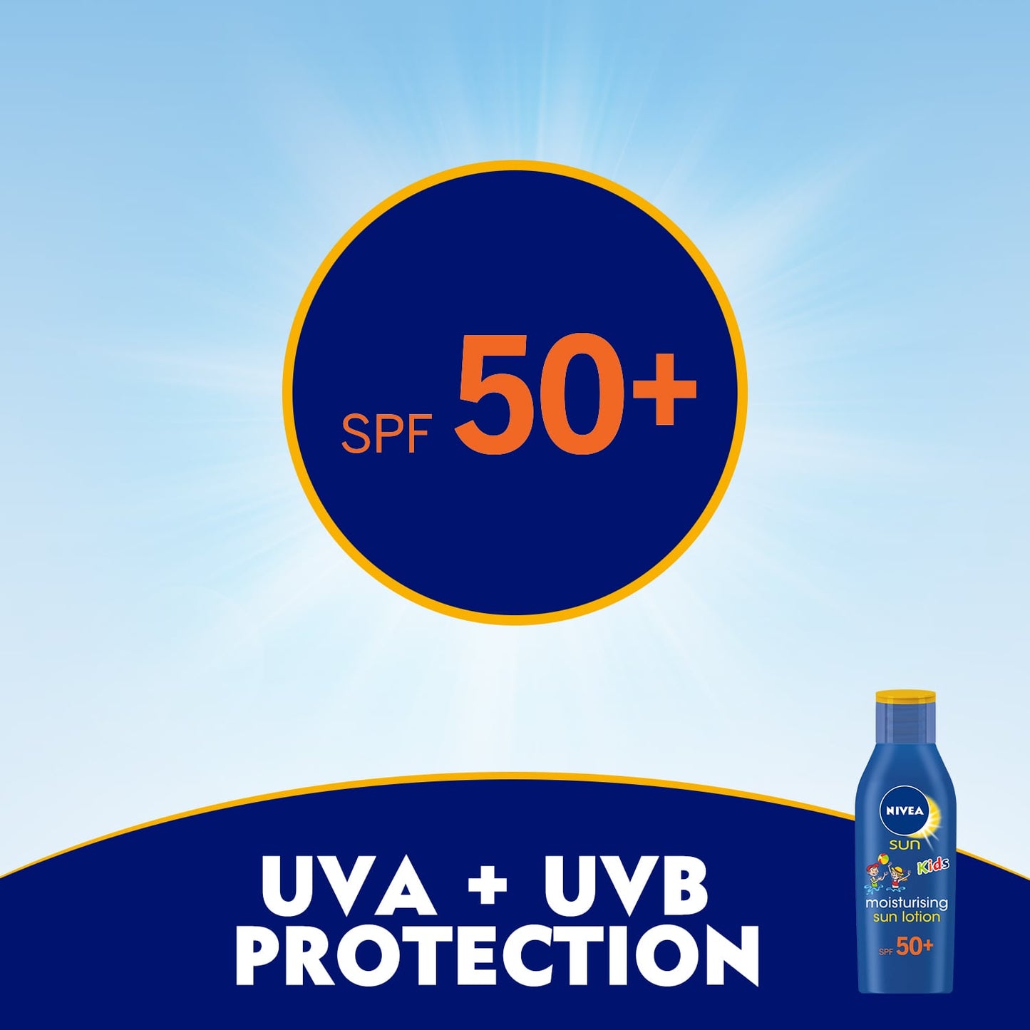 Nivea Sun Kids Moisturising Sun Lotion Cream SPF50+ 200ml