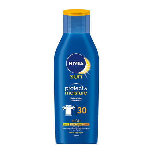 Nivea Sun Protect & Moisture Moisturising Sun Lotion Cream SPF30 200ml