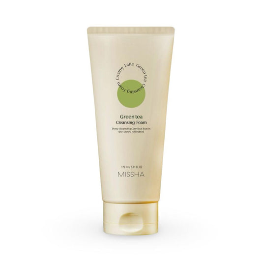 Missha Creamy Latte Foam Cleanser Green Tea 172ml