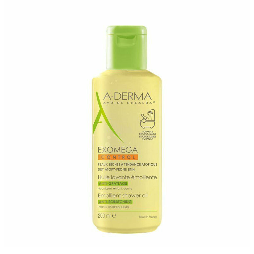 Aderma Exomega Emollient Shower Body Oil 200ml