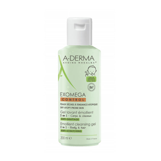 Aderma Exomega Control Anti-Scratching Emollient Cleansing Gel 200ml