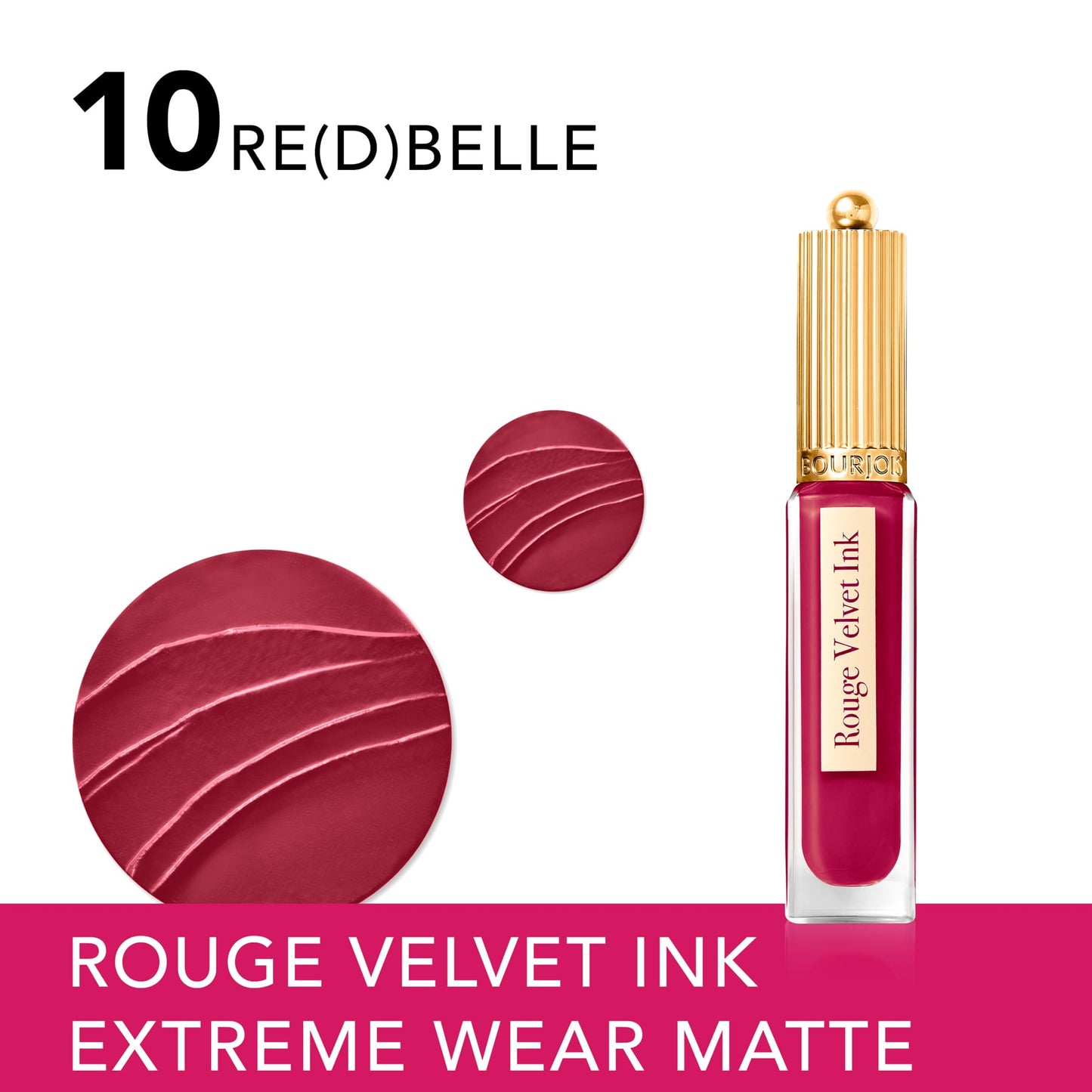 Rouge Velvet Ink Liquid Matte Lipstick 3.5ml 10 Re(d) Beautiful|3.5ml