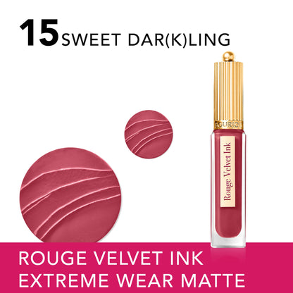 Rouge Velvet Ink Liquid Matte Lipstick 3.5ml 15 Sweet Dar(k)ling|3.5ml