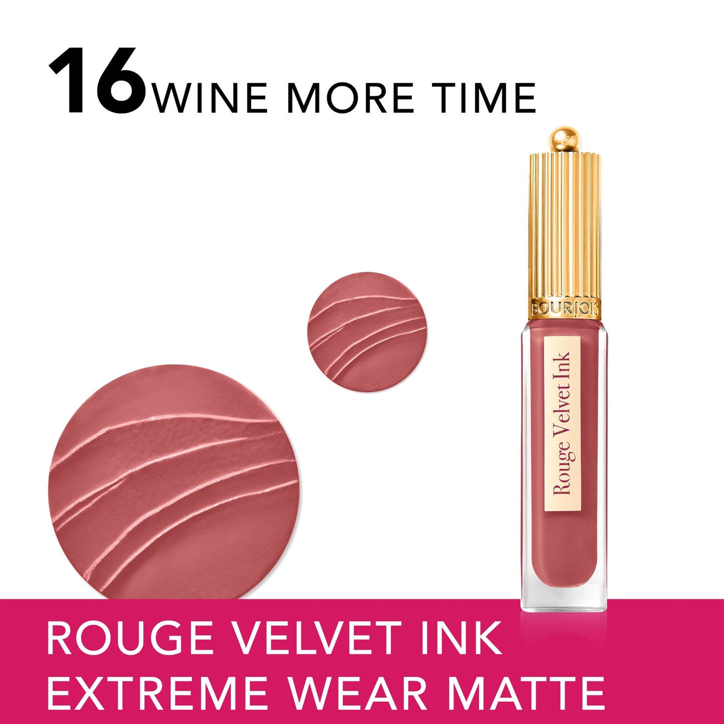 Rouge Velvet Ink Liquid Matte Lipstick 3.5ml 16 Wine More Time|3.5ml