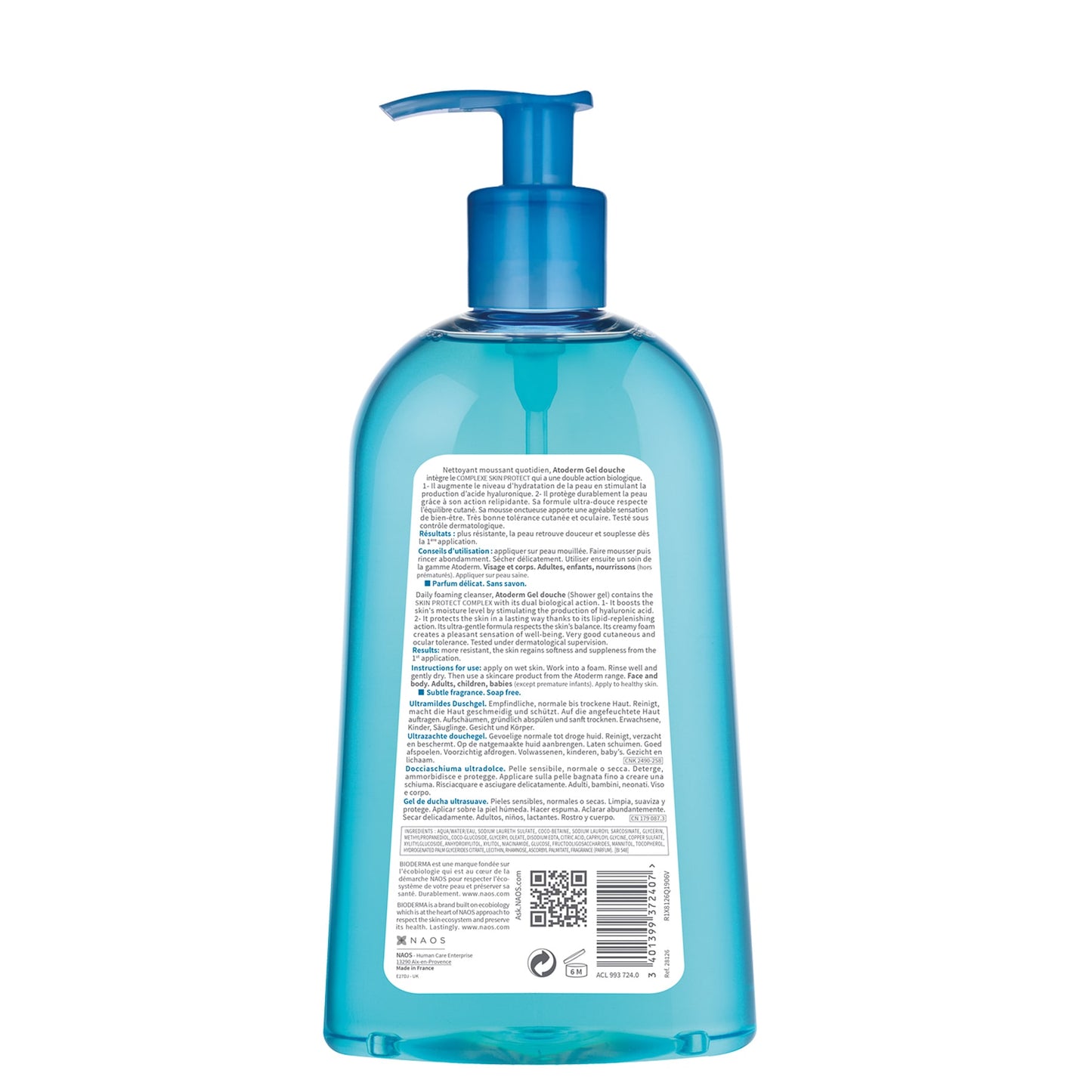 Bioderma Atoderm Gel Douche Gentle Shower Gel Body Wash