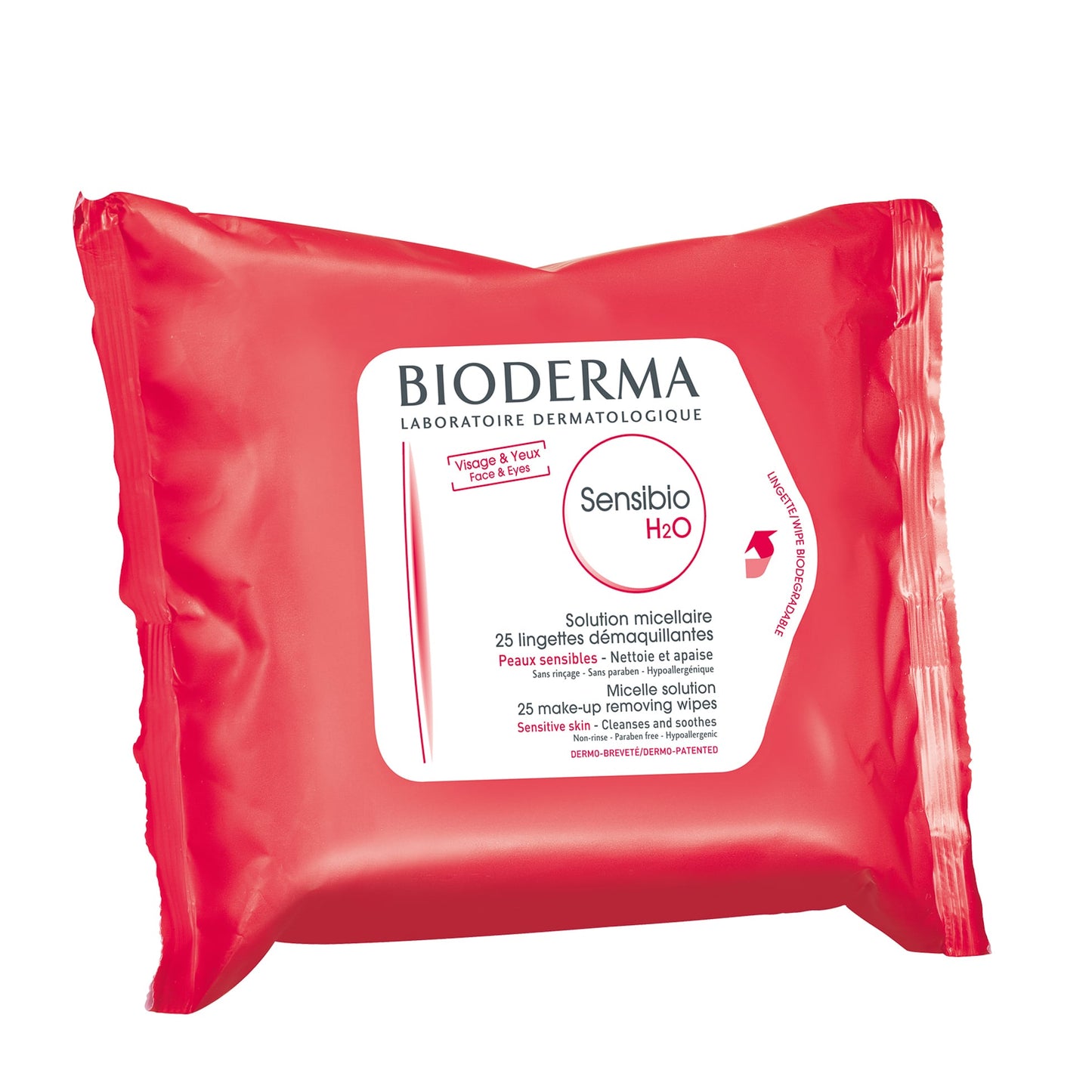 Bioderma Sensibio H20 Micellar Makeup Removing Wipes 25pcs