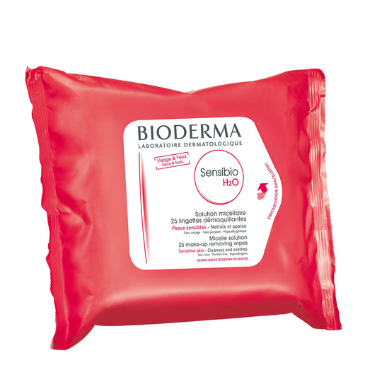 Bioderma Sensibio H20 Micellar Makeup Removing Wipes 25pcs