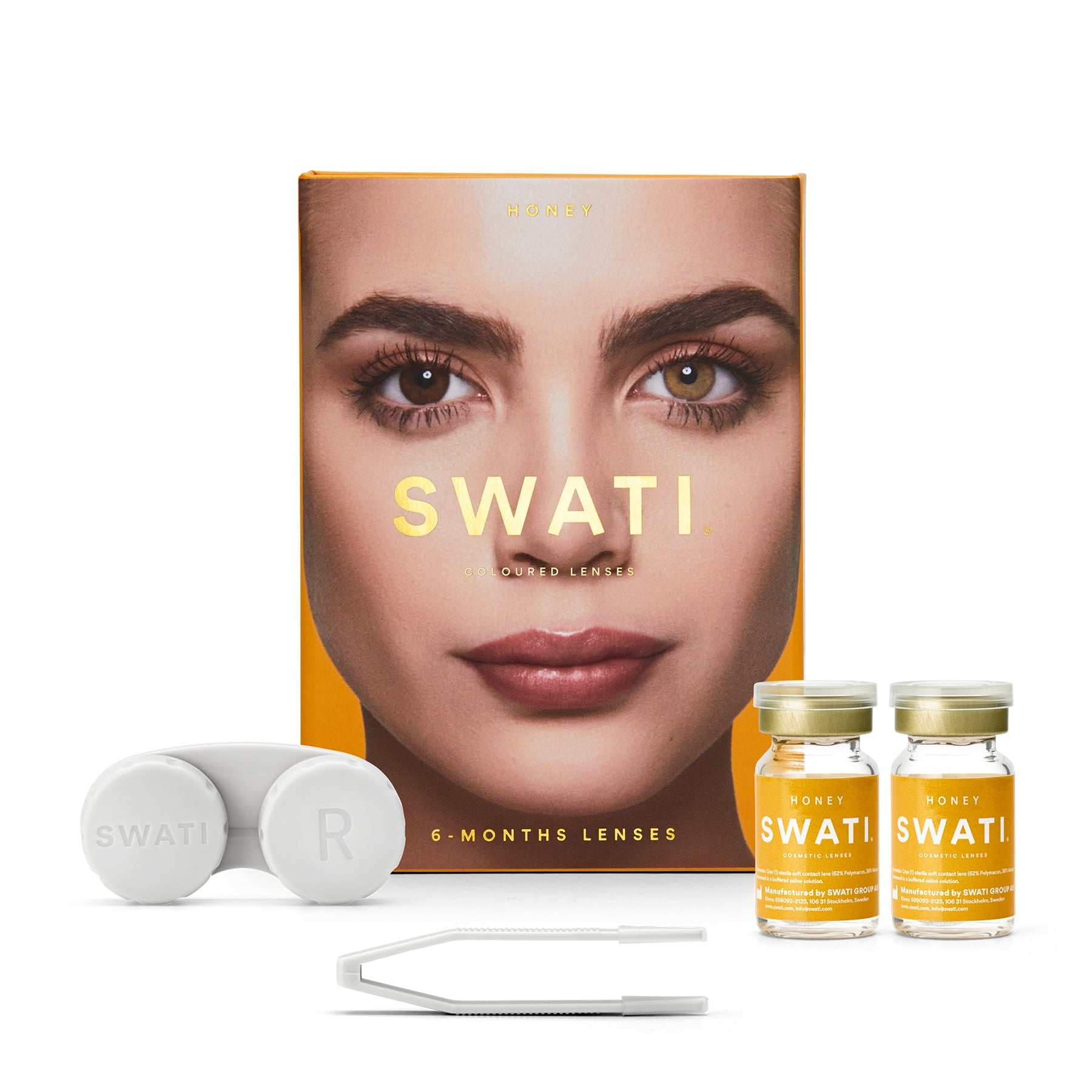 Colour Contact Lenses 6 Months Honey