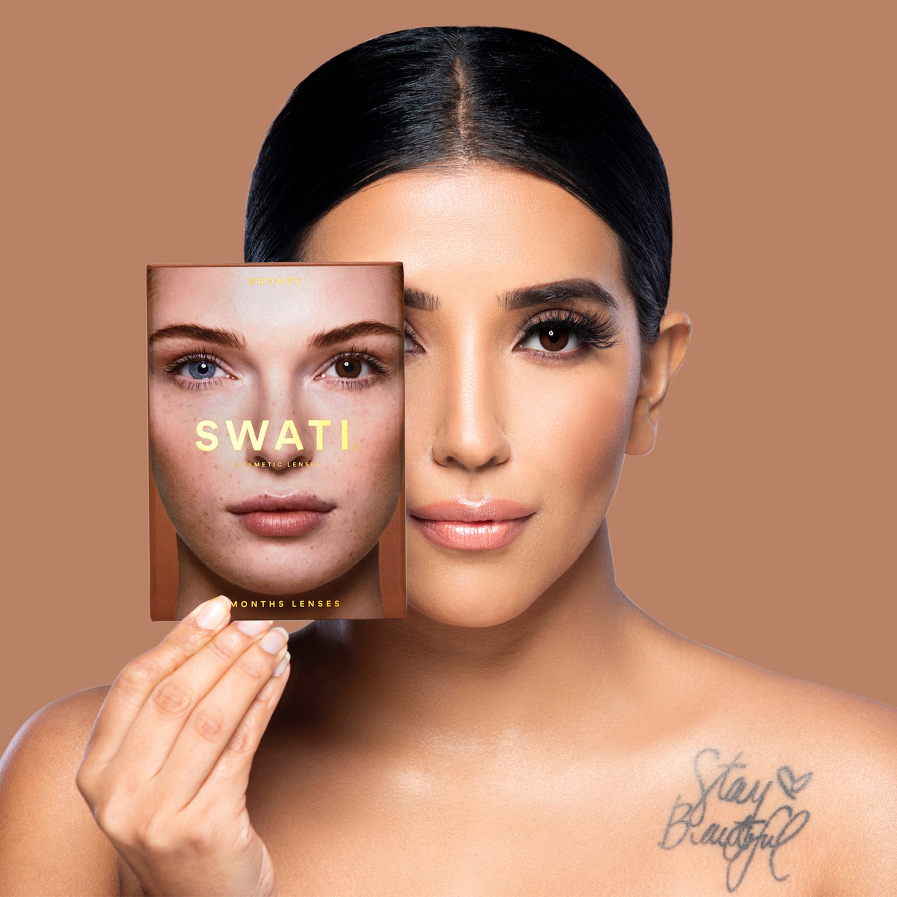 Colour Contact Lenses 6 Months Bronze