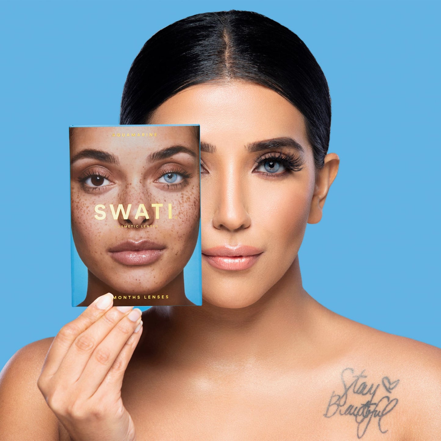 Colour Contact Lenses 6 Months Aquamarine
