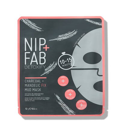 Nip+Fab Detoxify Charcoal + Mandelic Fix Mud Sheet Mask
