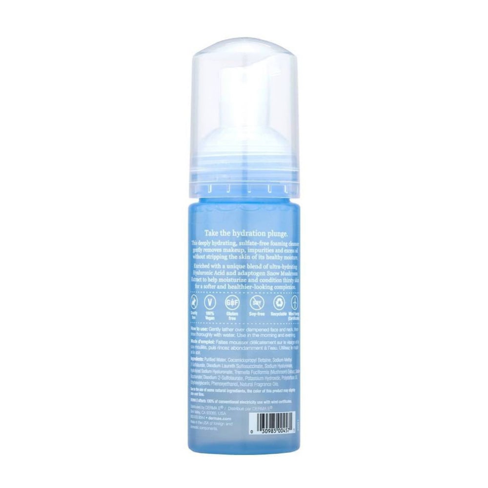 Derma E Hydrating Alkaline Cloud Facial Foam Cleanser 157ml
