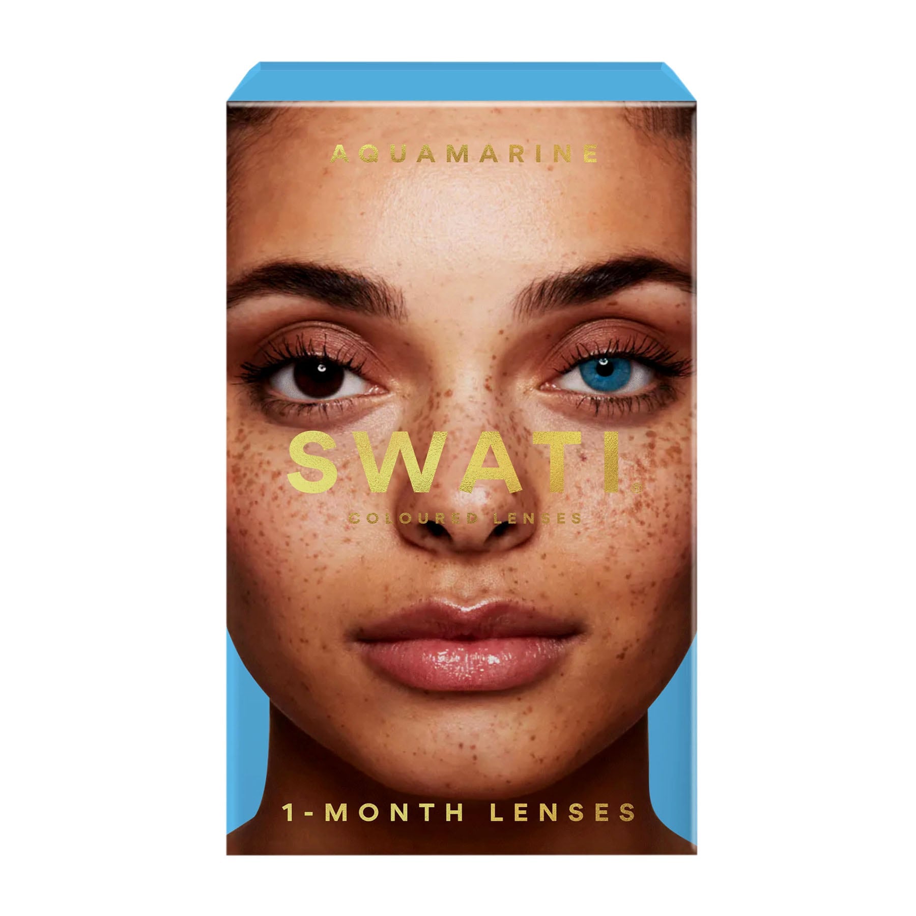 Colour Contact Lenses 1 Month Aquamarine|Pack of 2