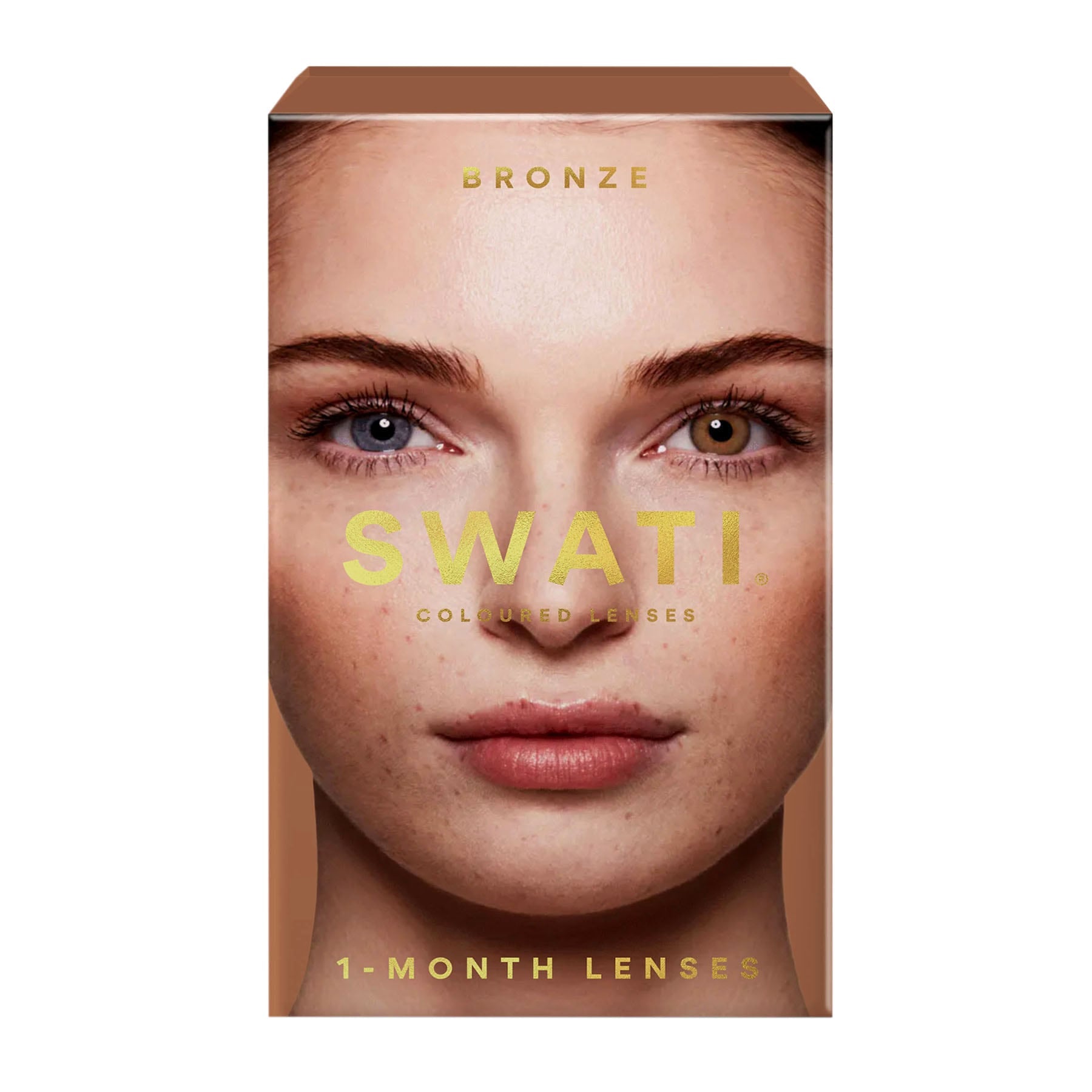 Colour Contact Lenses 1 Month Bronze|Pack of 2