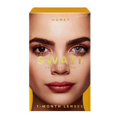 Colour Contact Lenses 1 Month Honey|Pack of 2