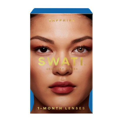 Colour Contact Lenses 1 Month Sapphire|Pack of 2