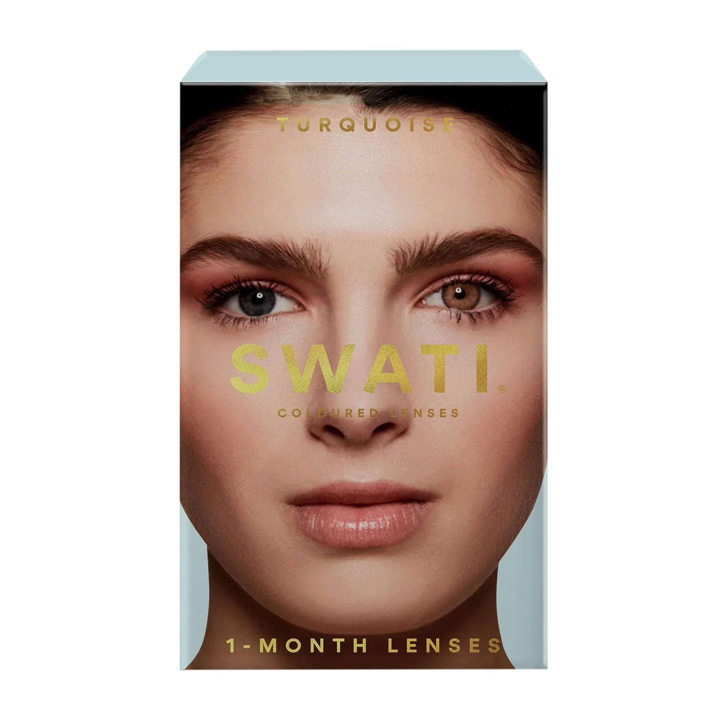 Colour Contact Lenses 1 Month Turquoise|Pack of 2