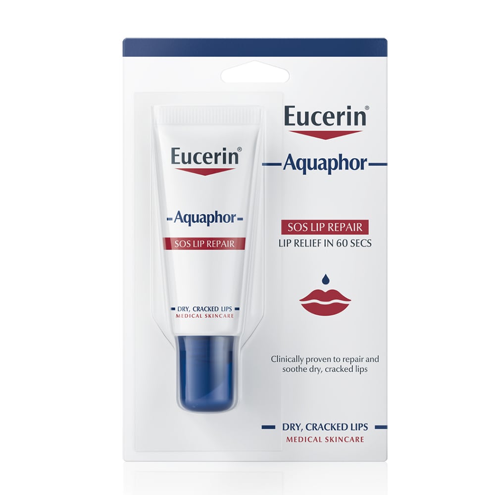 Eucerin Aquaphor Sos Repair Lip Balm for Cracked Lips, 10ml