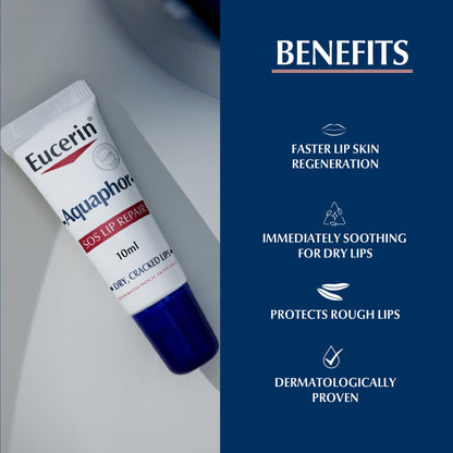 Eucerin Aquaphor SOS Lip Repair Lip Balm 10ml