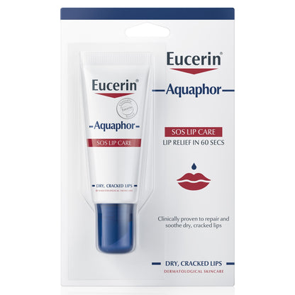 Eucerin Aquaphor Sos Repair Lip Balm for Cracked Lips, 10ml