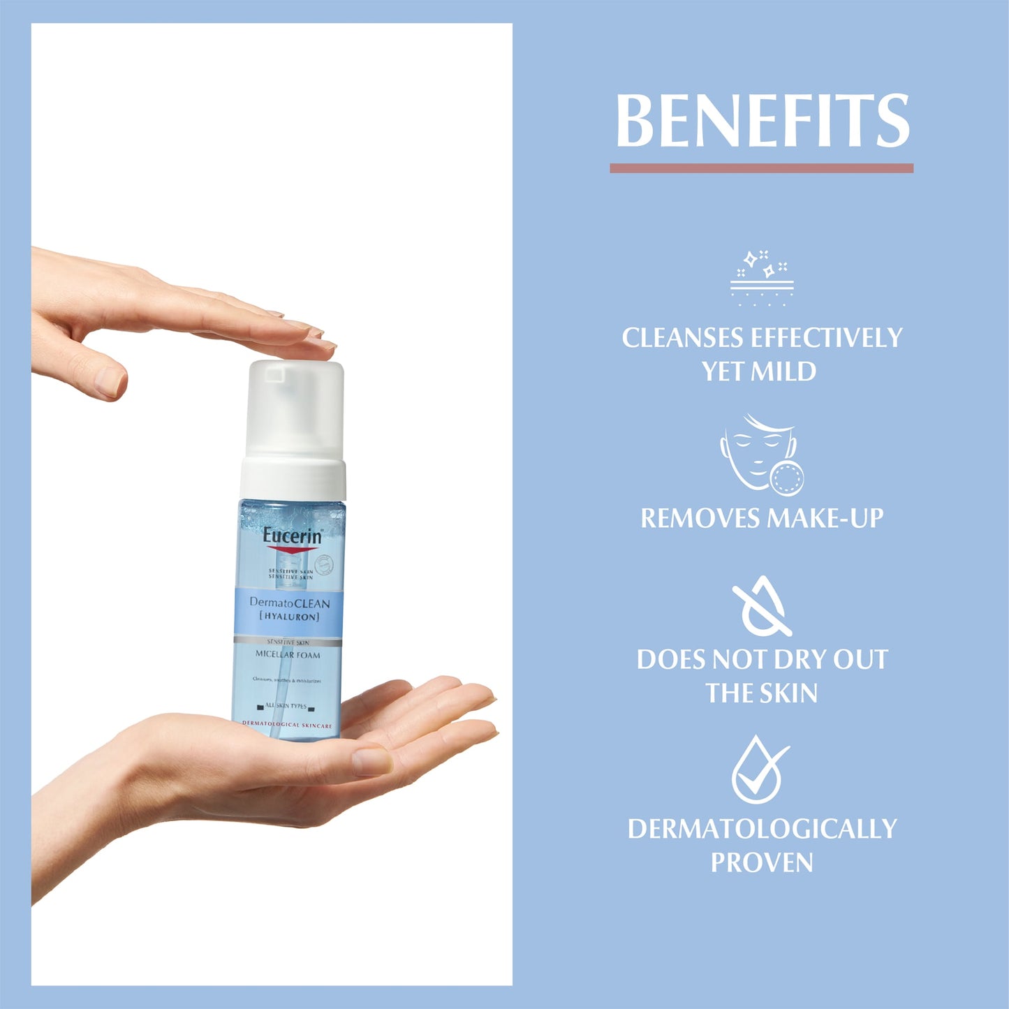 Eucerin DermatoCLEAN Micellar Cleansing Foam150ml