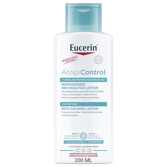 Eucerin Atopicontrol Rich Calming Lotion With Natural Omega Oils, 250ml