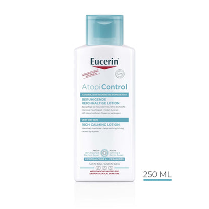 Eucerin Atopicontrol Rich Calming Lotion With Natural Omega Oils, 250ml