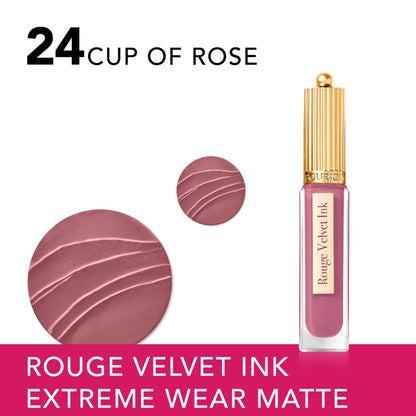 Rouge Velvet Ink Liquid Matte Lipstick 3.5ml 24 Cup of Rose|3.5ml