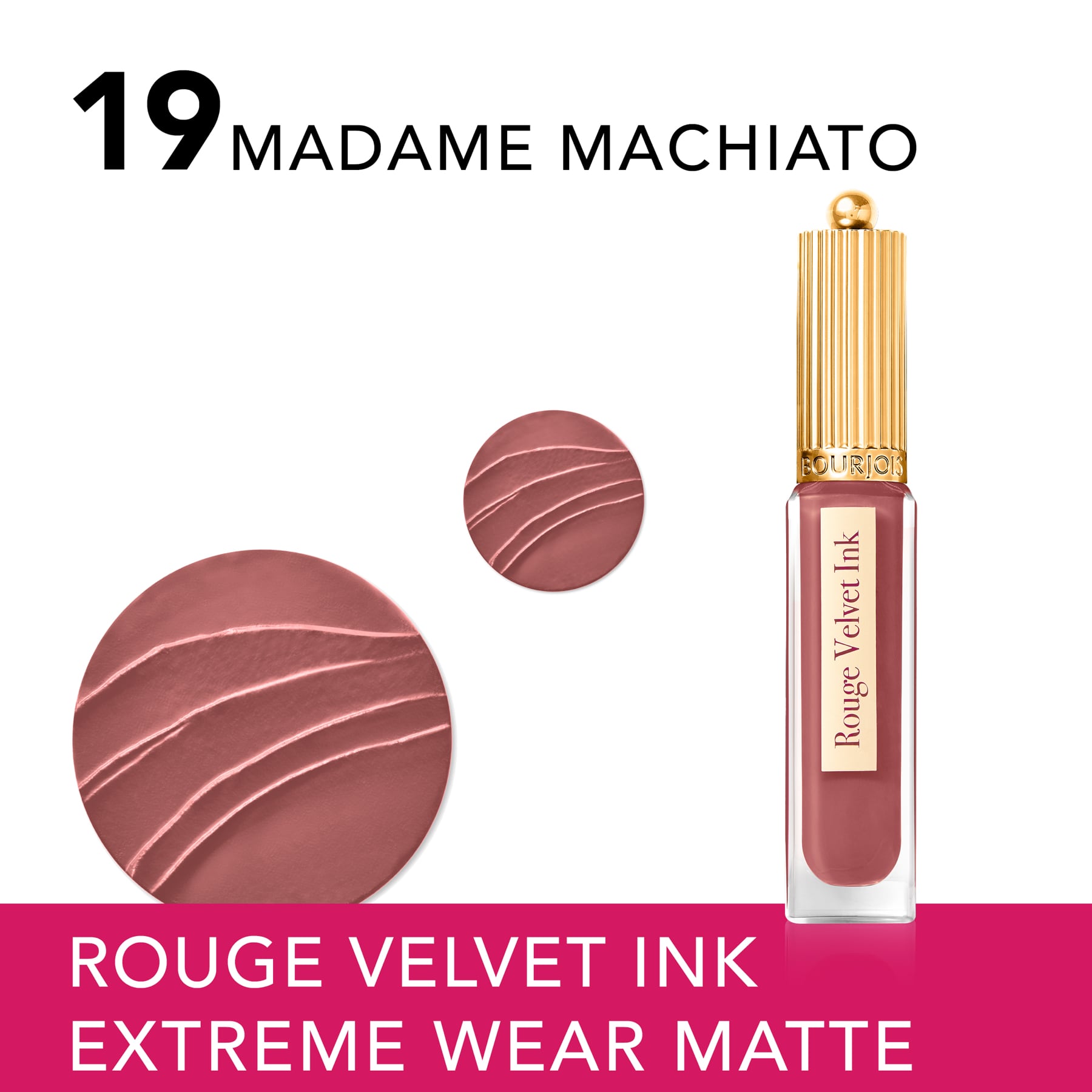Rouge Velvet Ink Liquid Matte Lipstick 3.5ml Madame Machiato|3.5ml