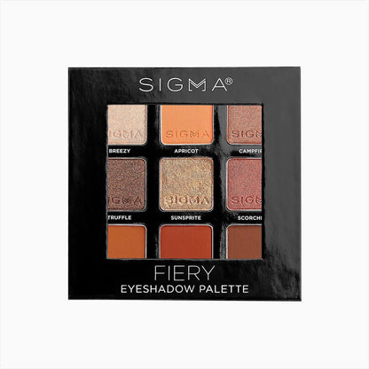 Eyeshadow Palette - 9 shades Fiery|64.2g