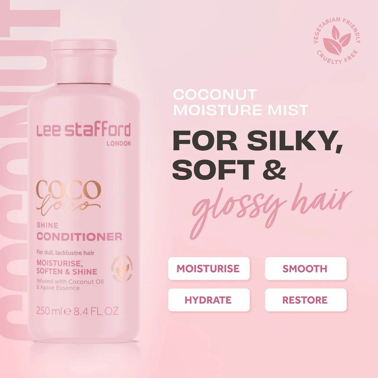 Lee Stafford CoCo LoCo with Agave Shine Conditioner 250ml