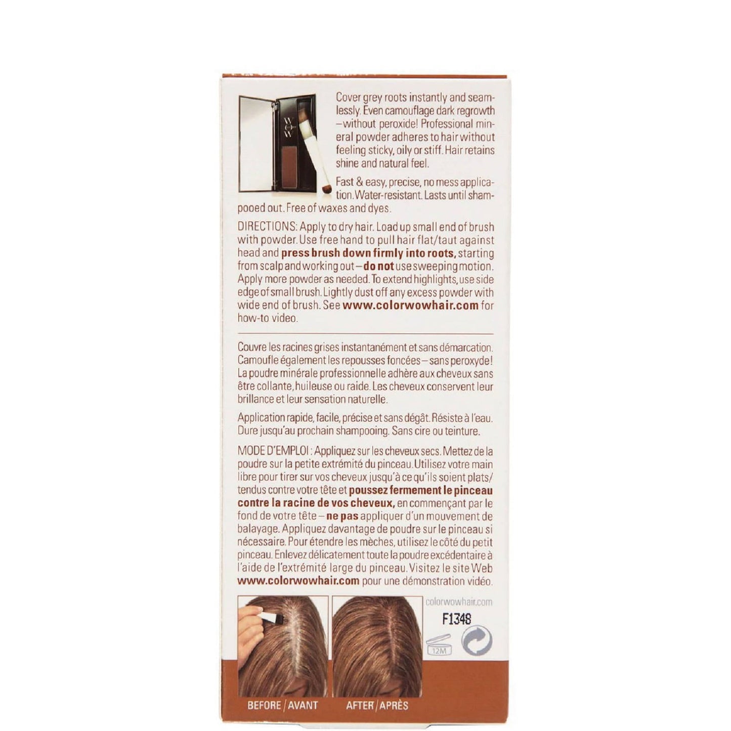 Root Cover Up Temporary Hair Colour Light Brown|2.1g
