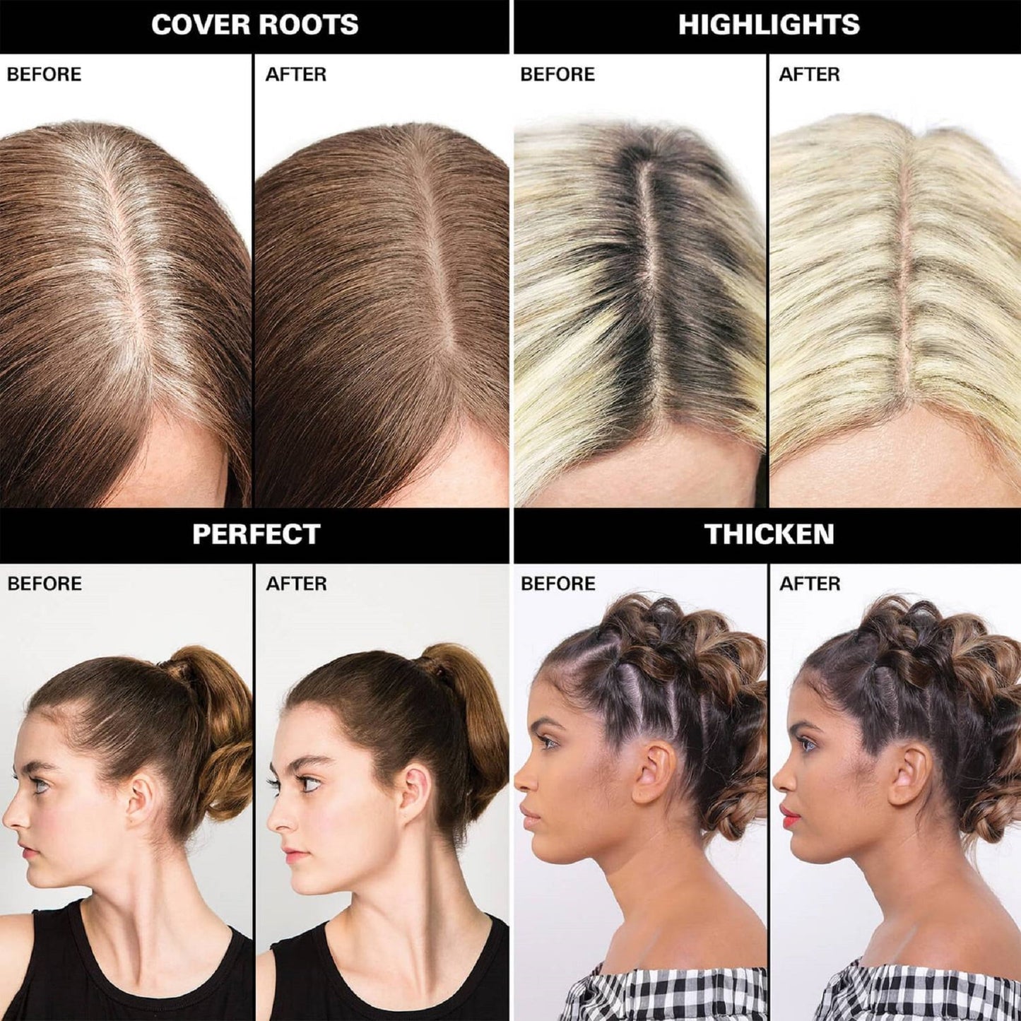 Root Cover Up Temporary Hair Colour Medium Brown|2.1g