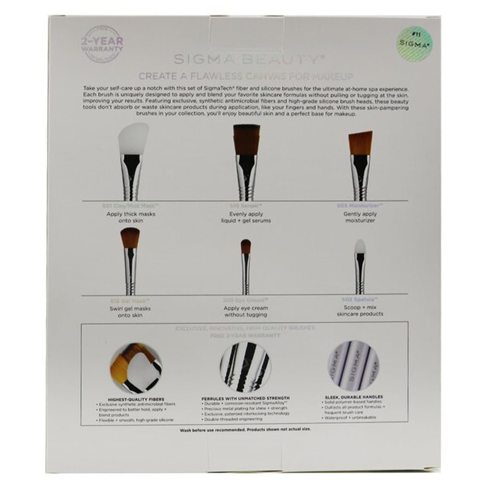 Beauty Skincare Brush Set 6 Pieces 6 Pieces