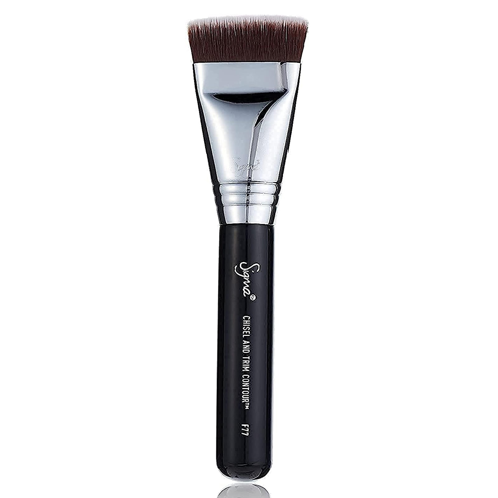 F77 Chisel and Trim Contour Brush Black/Silver Black/Silver|1 Piece