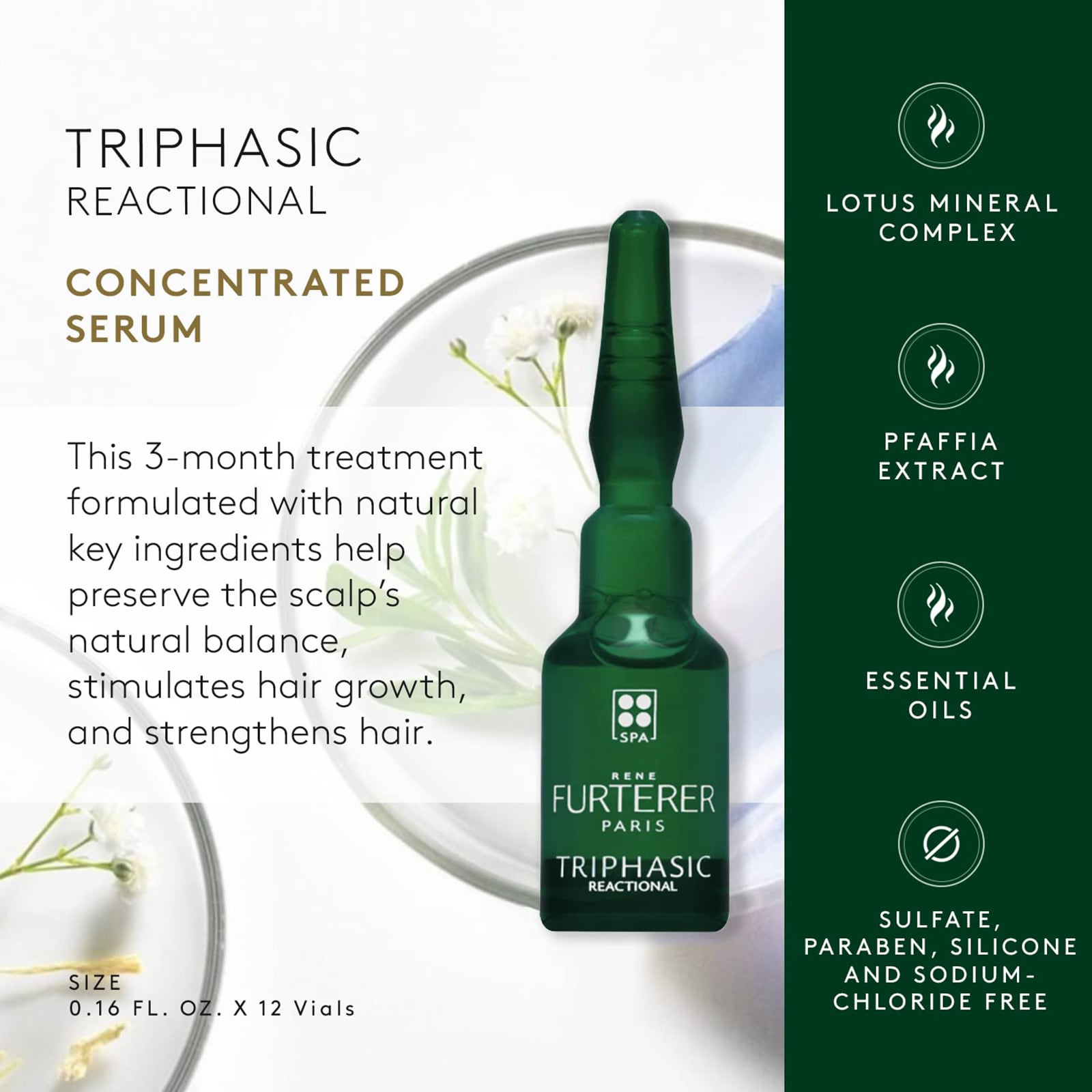 Triphasic Reactional Ritual Anti-Hair Loss Reactional Treatment 12 Ampoule 12 Ampoule