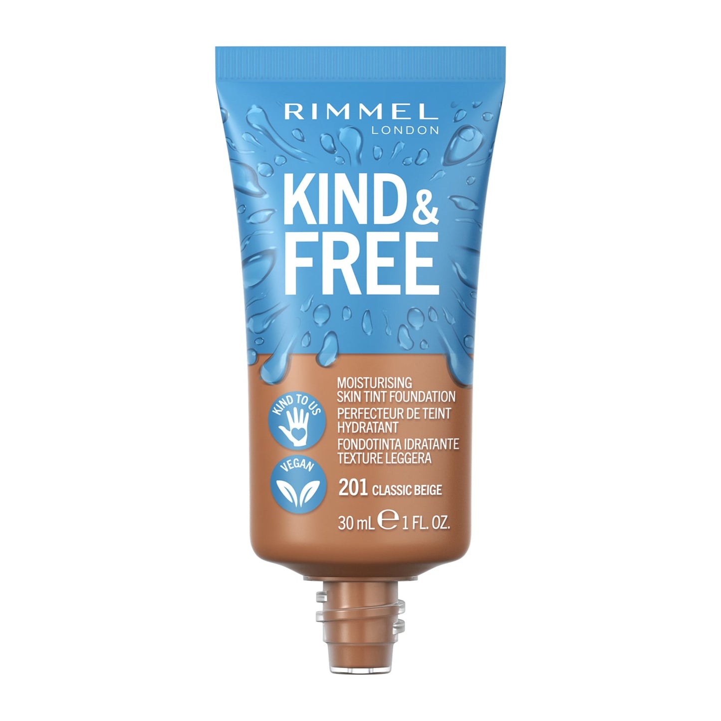 Rimmel KIND & FREE Moisturising Skin Tint Foundation 30ml 210 Golden Beige|30ml