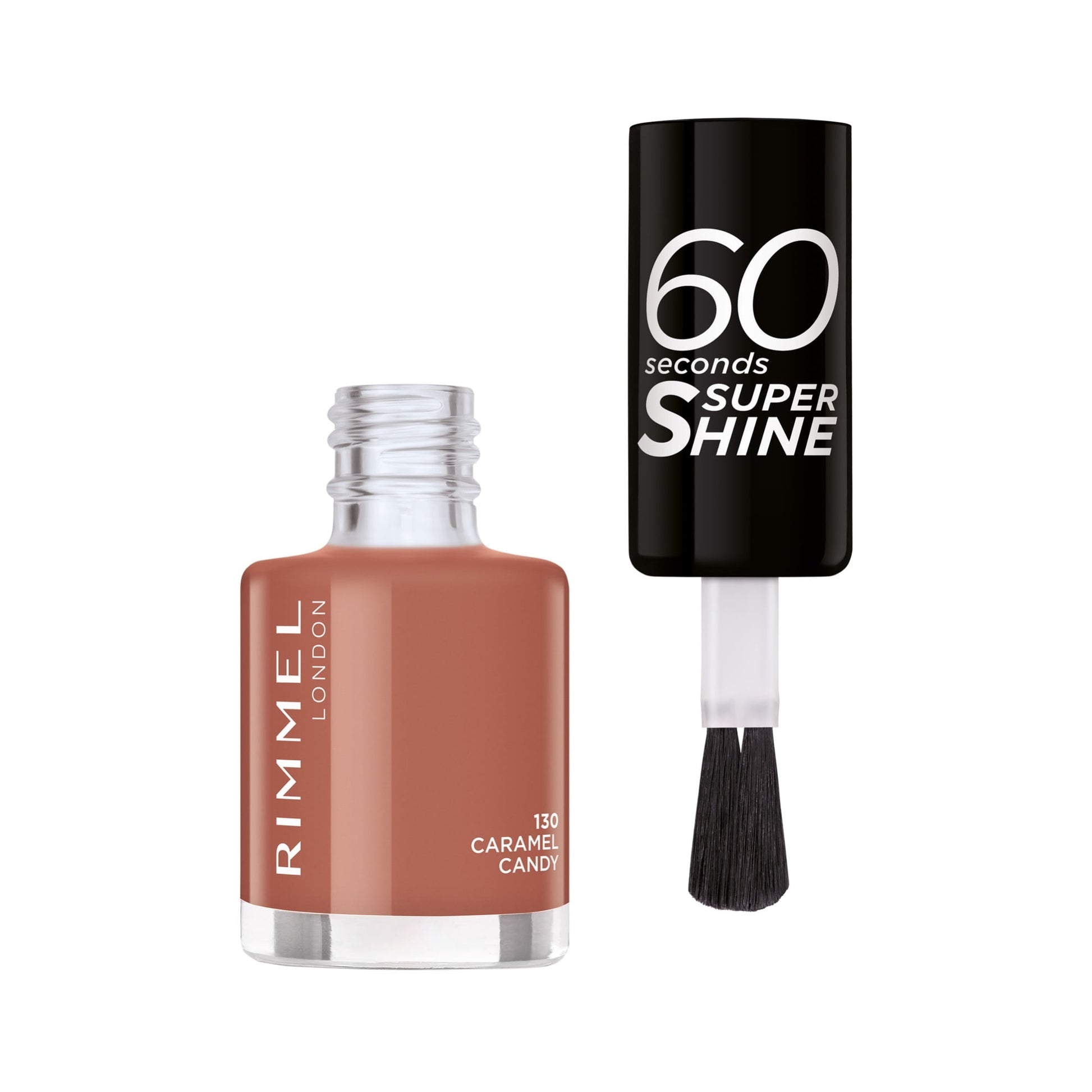 60 Seconds Super Shine Nail Polish 8ml 130 Caramel Candy|8ml