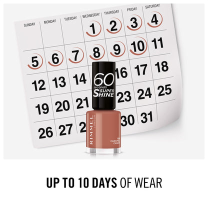 60 Seconds Super Shine Nail Polish 8ml 130 Caramel Candy|8ml