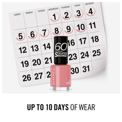 60 Seconds Super Shine Nail Polish 8ml 235 Preppy In Pink|8ml