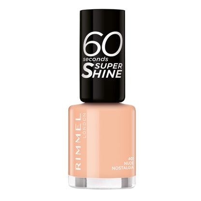 60 Seconds Super Shine Nail Polish 8ml 401 Nude Nostalgia|8ml