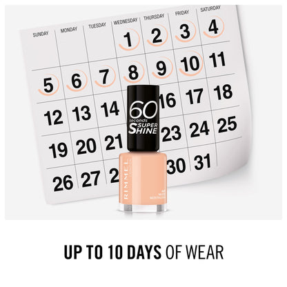 60 Seconds Super Shine Nail Polish 8ml 401 Nude Nostalgia|8ml