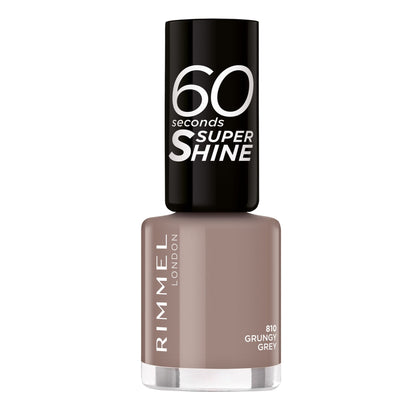 60 Seconds Super Shine Nail Polish 8ml 810 Grungy Grey|8ml
