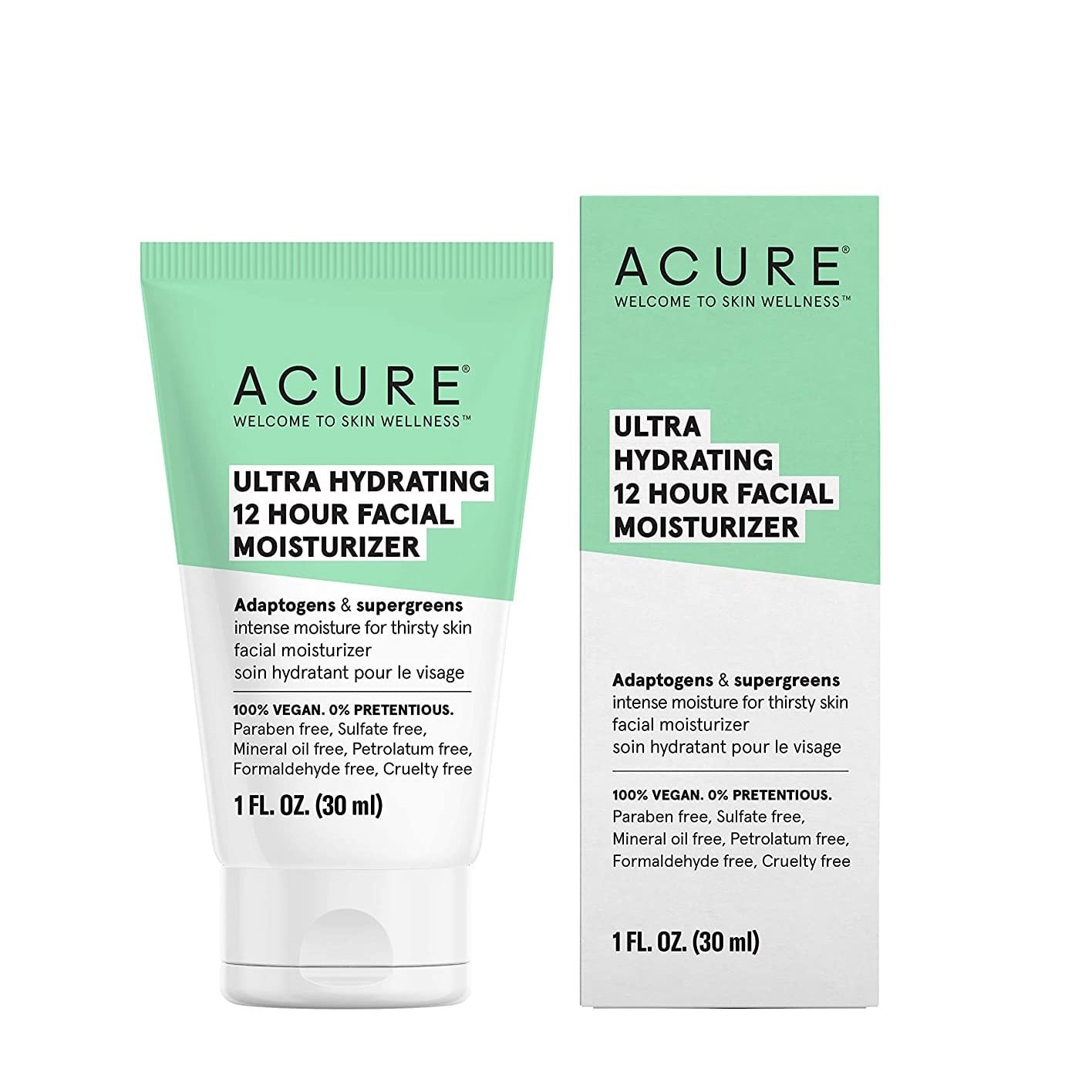Acure Ultra Hydrating 12 Hour Facial Moisturizer Cream 30ml