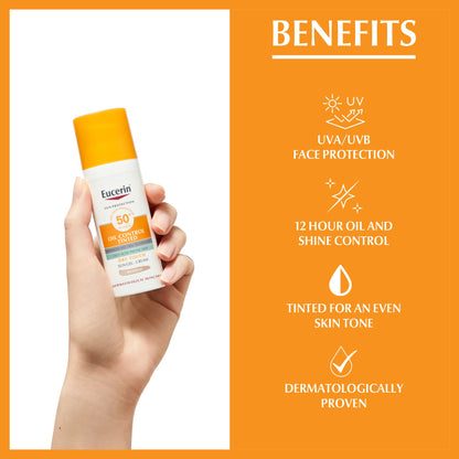 Eucerin Oil Control Sun Gel-Cream  SPF 50+ Medium 50ml