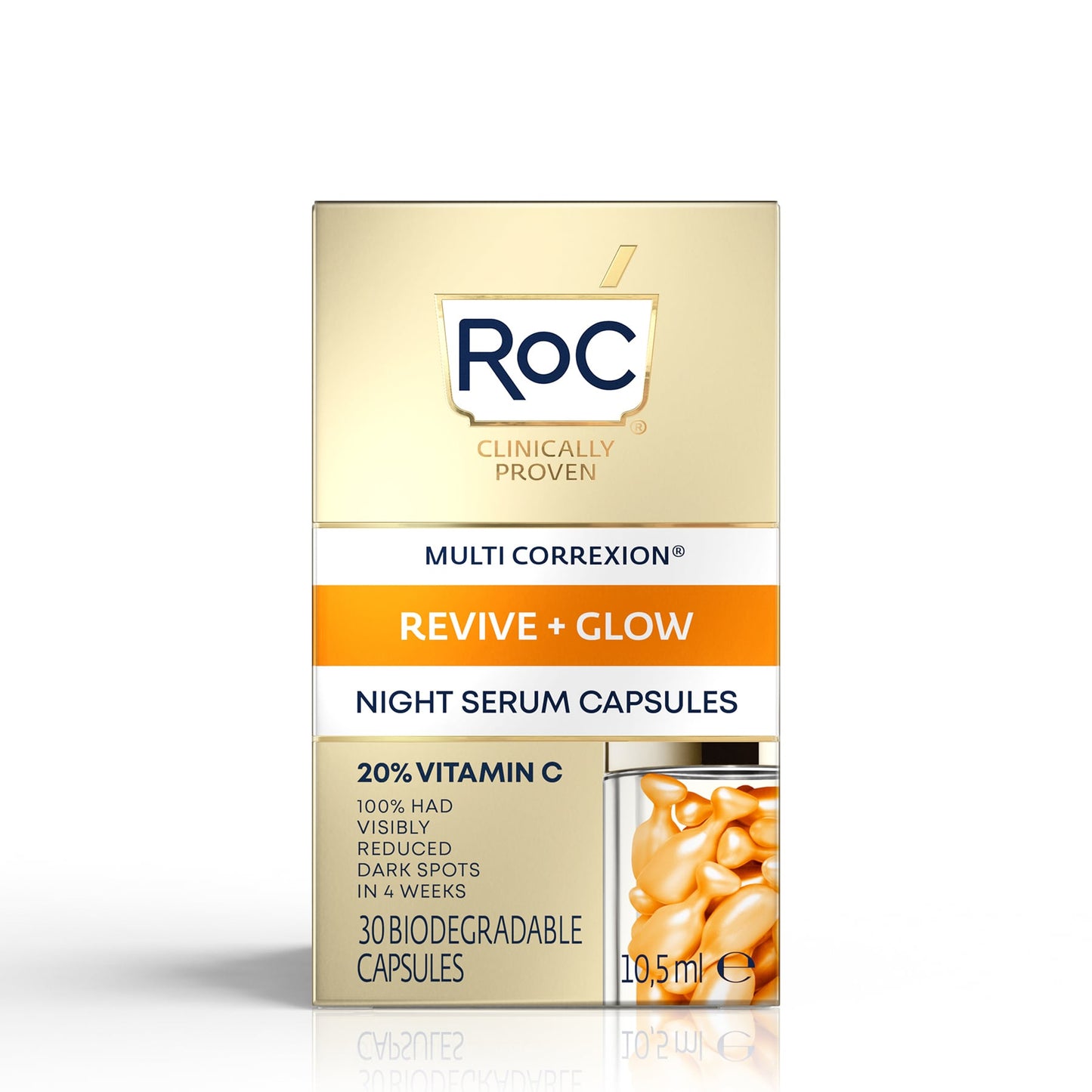 RoC Multi Correxion Revive & Glow Vitamin C Night Serum 30 Capsules