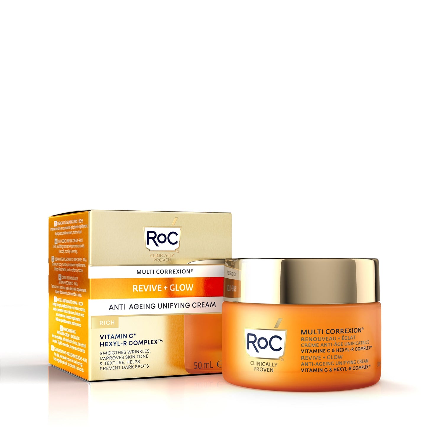 RoC Multi Correxion Revive & Glow Anti-Ageing Unifying Cream Rich 50ml