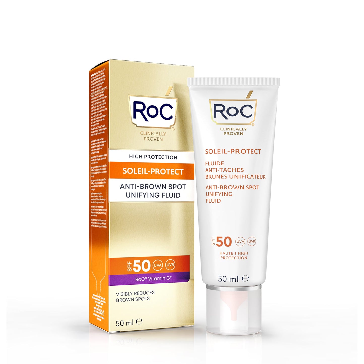 RoC Soleil-Protect Anti–Brown Spots Unifying Fluid SPF 50 50ml
